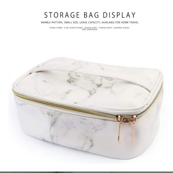 cute faux marble pattern makeup bag - Picture 5 of 7